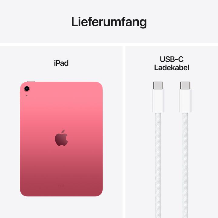 Produktbild Apple iPad 2025 (11. Gen) (nur WLAN, 11", 256 GB, Pink)