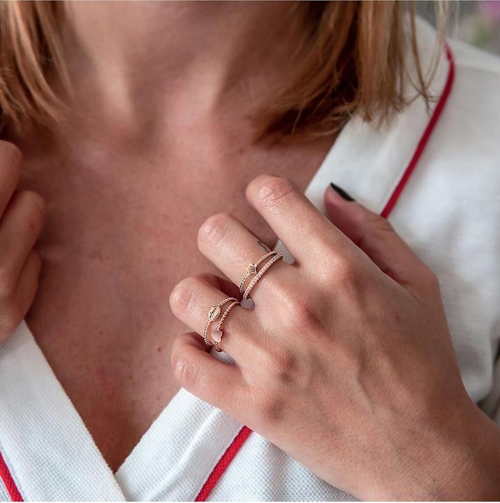 Produktbild Glanzstücke München Damen Sterling Silber Zirkonia roségold - 6098 (52, 925 Silber)