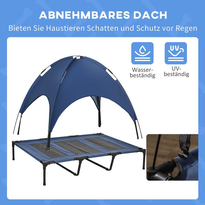 Produktbild Outsunny Outdoor Hundeliege mit Dach, für sehr grosse Hunde (Hund)