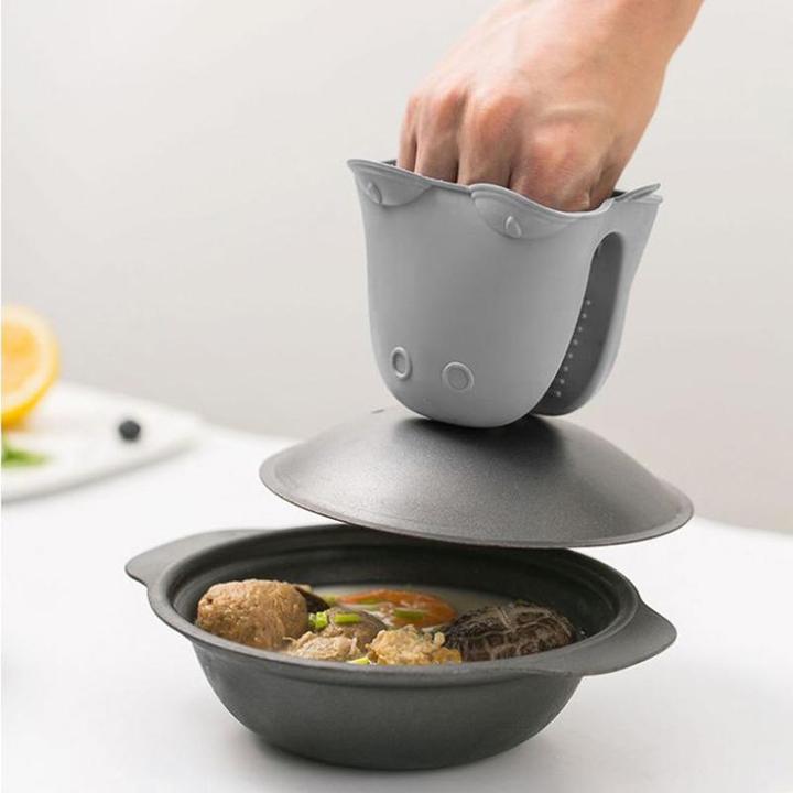 Image du produit JTI Gant de four en silicone, crocodile - Gris (Silicone)