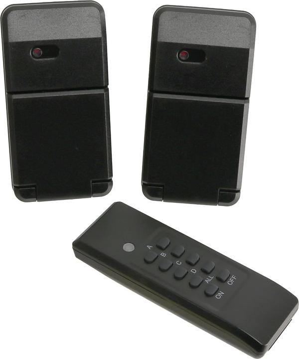 Produktbild Mumbi Funksteckdosen-Set 24279, schwarz, Outdoor, 2 Steckdosen (2 x)