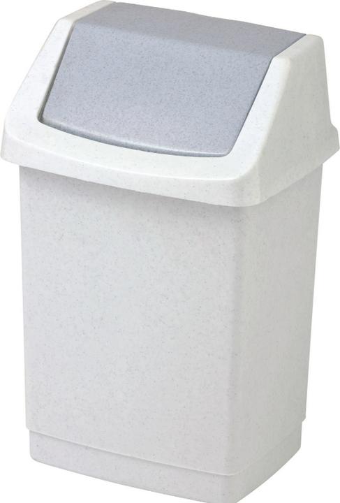 Image du produit Curver Prana Ko Poubelle à couvercle basculant 50 L, gris clair. (50 l)
