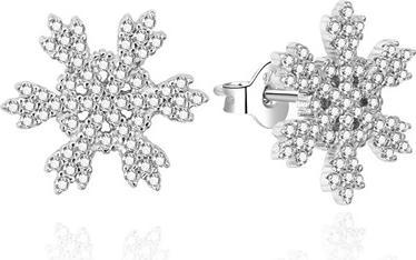 Agato - Charming silver earrings Snowflakes AGT-E006PW