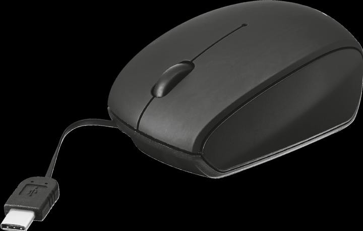 Produktbild Trust USB-C Retractable Mini Mouse (Kabelgebunden)