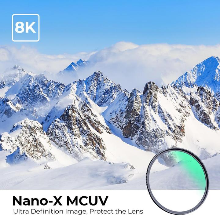 Produktbild K&F Concept 112MM MCUV Protection Filter with 28 Multi-Layer Green Coatings HD Waterproof Scratch Resistant (Nan (UV-Filter, 112 mm)
