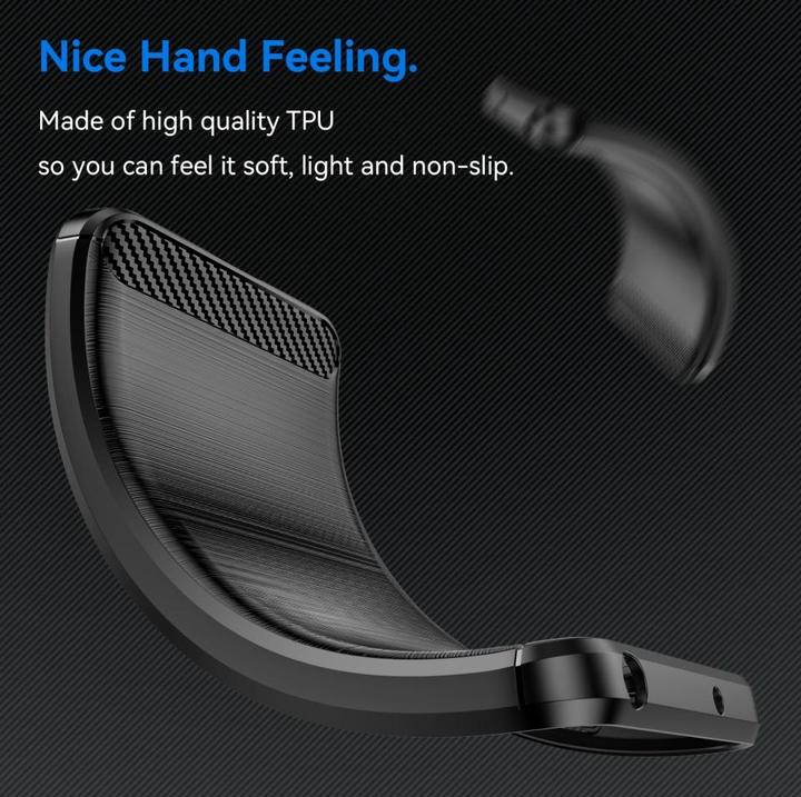 Actual product image Screenguard Xiaomi Redmi Note 12 Pro 5G Cover Carbon Brushed Soft TPU (Xiaomi Redmi Note 12 Pro 5G)