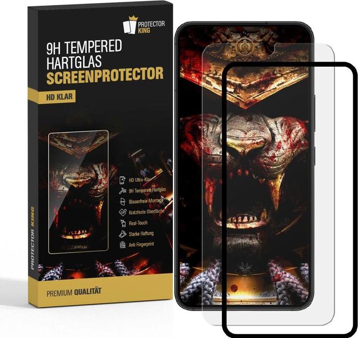 Produktbild Protectorking 1x echtes Tempered 9H Panzerhartglas 3D KLAR (1 Stück, Microsoft Lumia 640 XL)