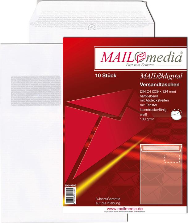 Immagine prodotto Mailmedia Busta "MAILdigital", C4, bianca (C4, 10 x)