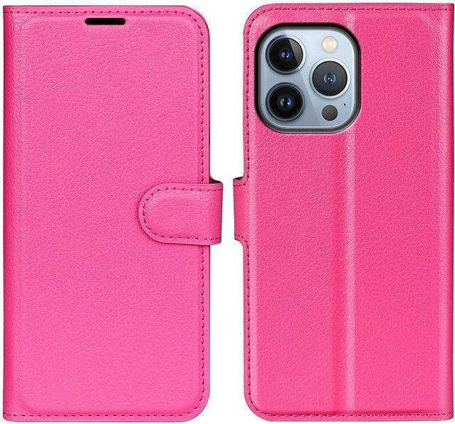 Actual product image MU Classic Litchi Leather Bookcover Series (Apple iPhone 14 Pro Max)