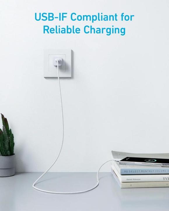 Actual product image Anker CABLE 322 USB-A A USB-C 0,9M BLANCO (0.90 m)