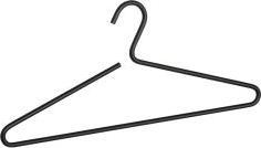 Actual product image Wenko 5 Lux hangers black