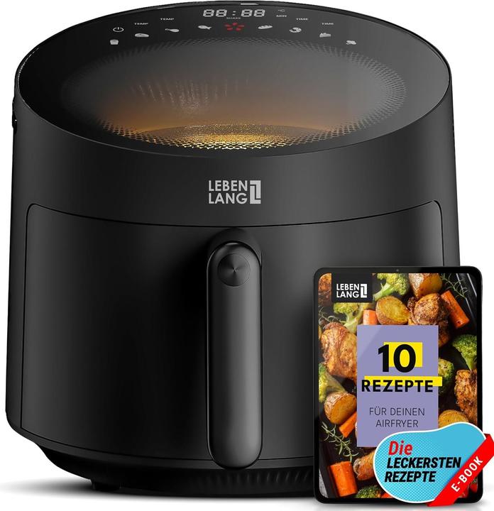 Produktbild Lebenlang Heissluftfritteuse mit 8 Programmen (5L, 1500W)
