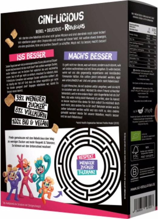 Produktbild Rebelicious RB Cini-licious BIO SCH (275 g)