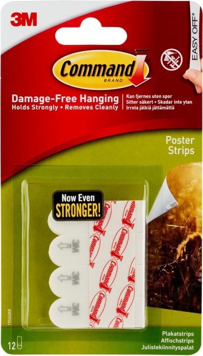 3M Command Plakatstrips, 12 strips