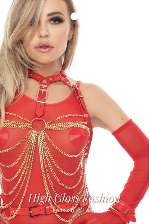 Actual product image Kinky Diva buckled chain top buckled chain top