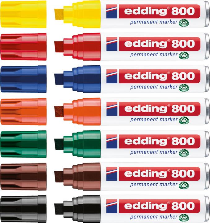 Energie-Label Edding 800 (Schwarz, 12 mm, 1 x)