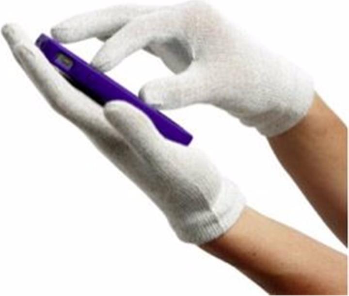 Actual product image Agloves Natural Touch Gloves for Touchscreens White (M)