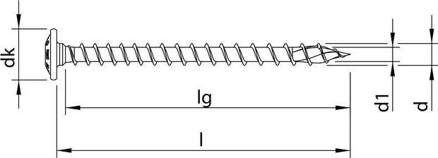 Produktbild Heco TOPIX-plus 8,0 x 60, Tellerkopf, T-Drive, VG, HP (100 Schrauben pro Stück)