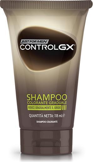 Immagine prodotto Just For Men Control GX Shampoo Colore Graduale 118ml - Nero (118 ml, Shampoo liquido)