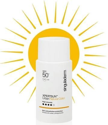 Immagine prodotto Singuladerm XPERTSUN Urban Natural Color Protezione solare viso ad alta intensità SPF 50+ 50ml (Crema solare viso, SPF 50+, 50 ml)