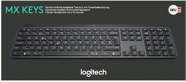 Produktbild Logitech MX Keys (DE, Kabellos)