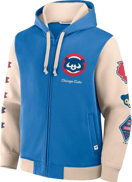 Fanatics Chicago Cubs MLB Retro Prints Zip Hoody - M (M)