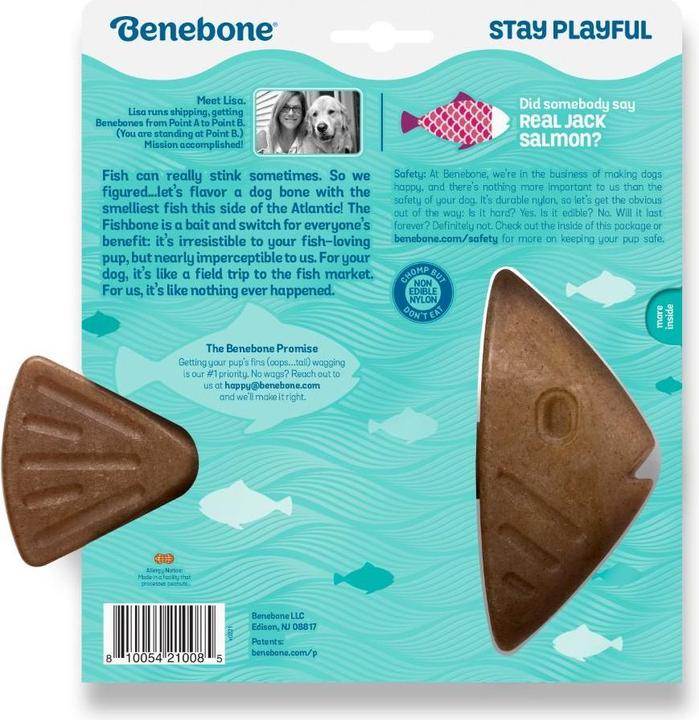 Produktbild Benebone Fishbone L 16cm - (810054210085) (Kauspielzeug Hund)