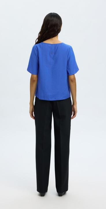 Actual product image Selected Femme Viskosemix Oberteil mit kurzen Ärmeln (40)