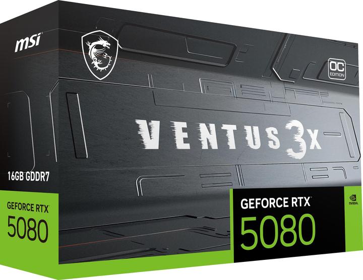 Image du produit MSI GeForce RTX 5080 VENTUS 3X OC PLUS (16 Go)