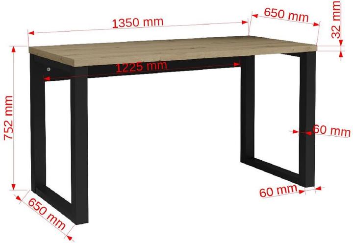 Produktbild ADRK Furniture Schreibtisch MARO (65 x 65 x 40 cm)