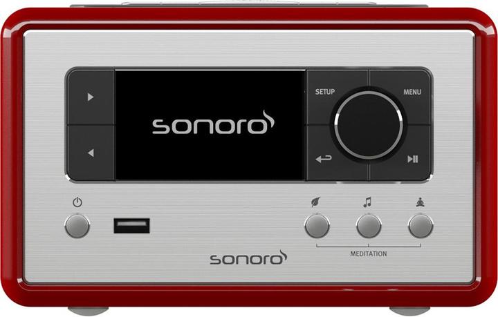 Immagine prodotto Sonoro Radio dal design rilassato con DAB+, Internet radio e Bluetooth *red* (FM, DAB, WiFi, Bluetooth)