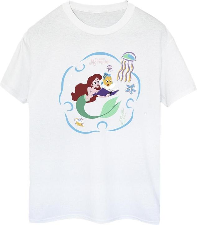 Disney The Little Mermaid Reading A Book TShirt (L)