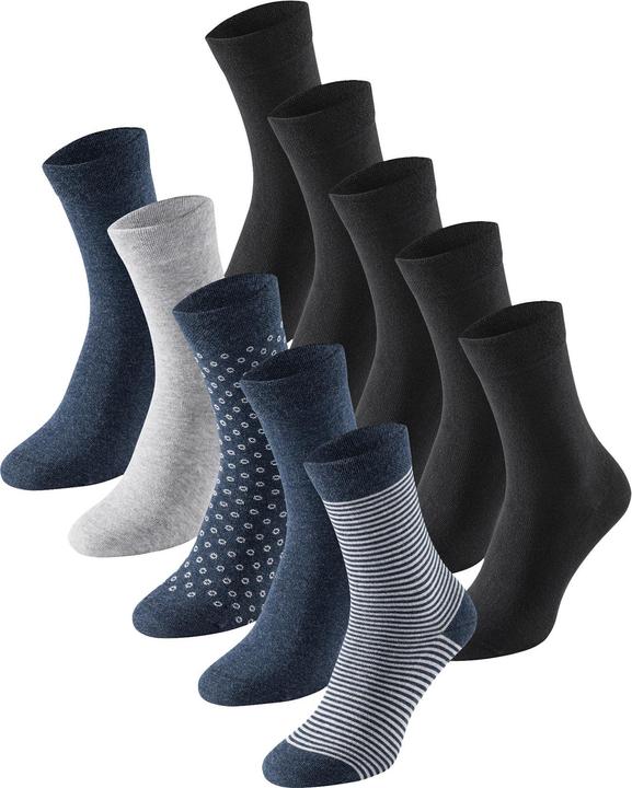 Schiesser Freizeitsocken Cotton Fit (10er Pack, 35 - 38)