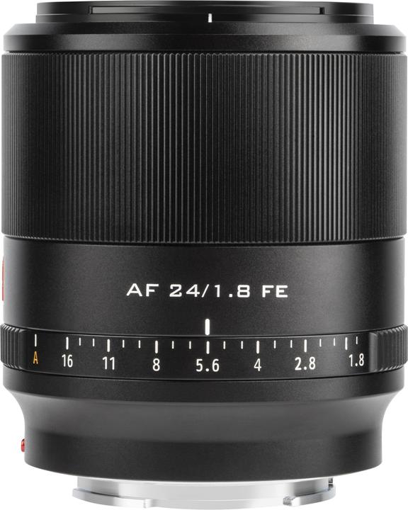 Actual product image Viltrox AF 24/1.8 E Full Frame. Manual focus cine lens for Sony E mount (Sony E, APS-C / DX)
