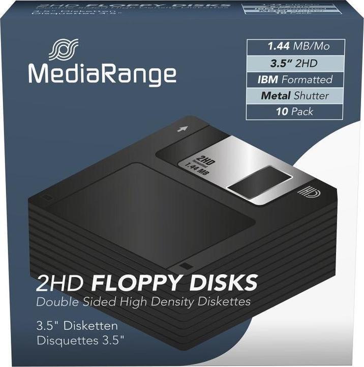 MediaRange Dischi floppy disk MR200 3,5". (10 x)