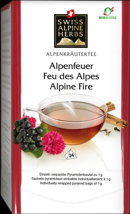 Actual product image Swiss Alpine Herbs Organic tea Alpenfeuer (24 g)