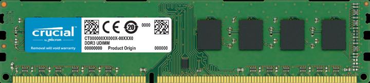 Produktbild Crucial Desktop Memory (1 x 4GB, 1600 MHz, DDR3-RAM, DIMM)