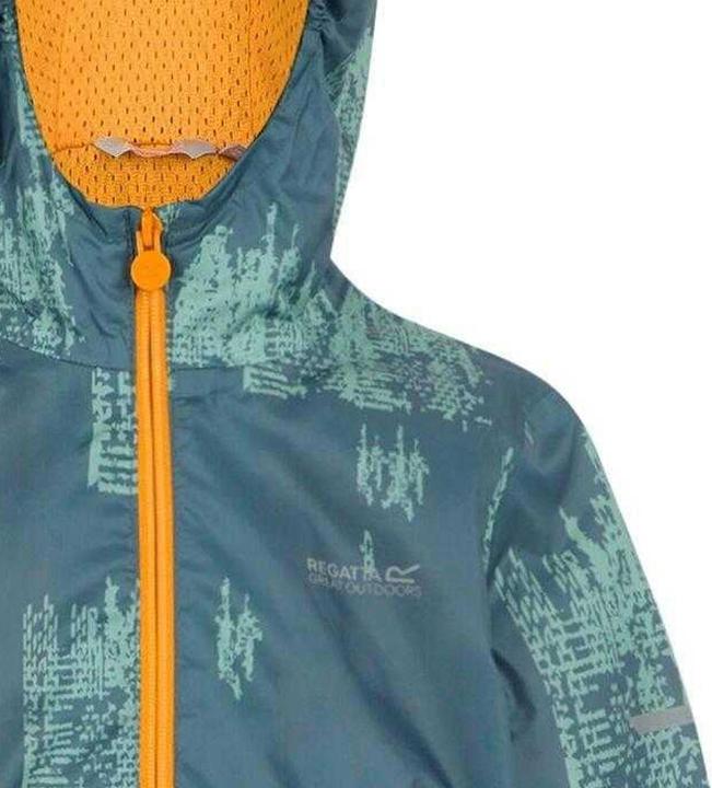 Actual product image Regatta Childrens/Kids Lever II Printed Waterproof Jacket (140)
