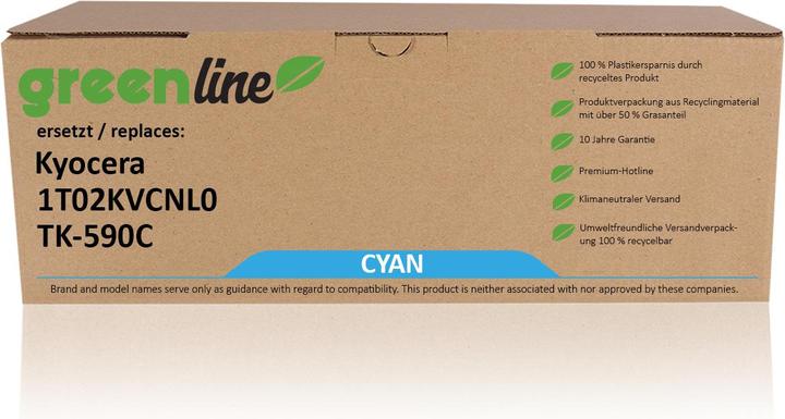 Produktbild Inkadoo Toner greenline ersetzt Kyocera 1T02KVCNL0 / TK-590 C XL Toner
