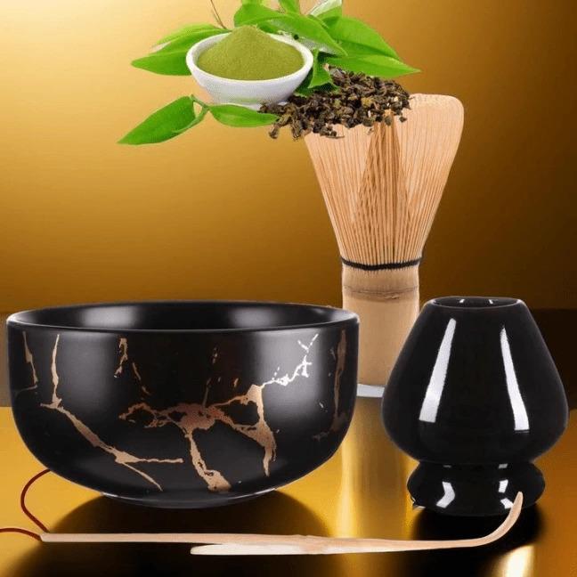 Immagine prodotto Calimatcha Set da tè verde con scopa Matcha - Idea regalo Burakku
