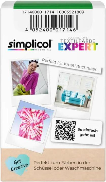 Simplicol Textilfarbe expert (Apfelgrün, 150 ml)