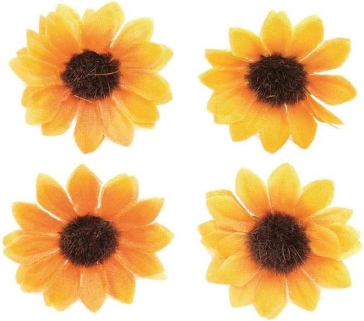 Produktbild Glorex Sonnenblumenblüten 30-35mm 15 Stück