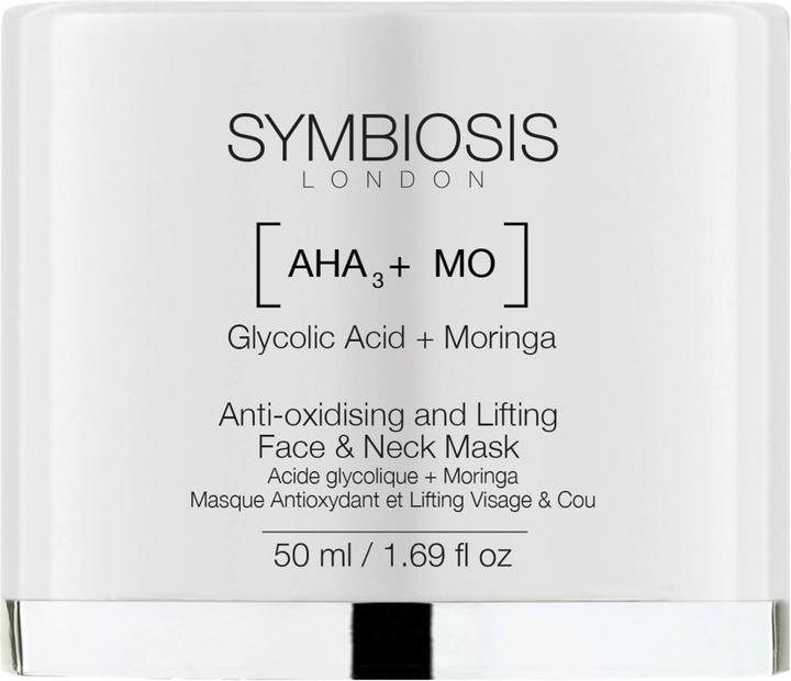 Symbiosis Glykolsäure + Moringa) Anti-Oxidant Maske Gesichts- & Halsstraffung (50 ml)