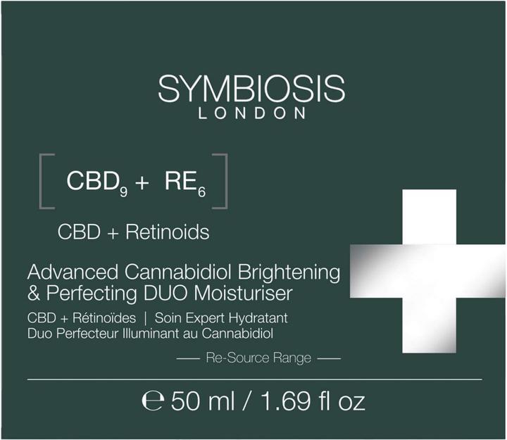 Actual product image Symbiosis CBD + Retinoids) Cannabidiol DUO Moisturizer - Perfection (50 ml, Day cream)