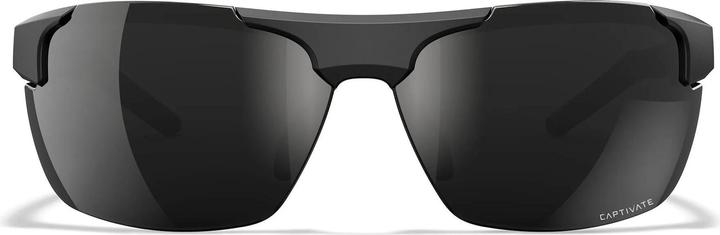 Actual product image Wiley X WX PRIME Lenses: CAPTIVATE™ Polarized black Mirror, Frame: matte black (Mat Black, CAPTIVATE™ Polarised black Mirror)