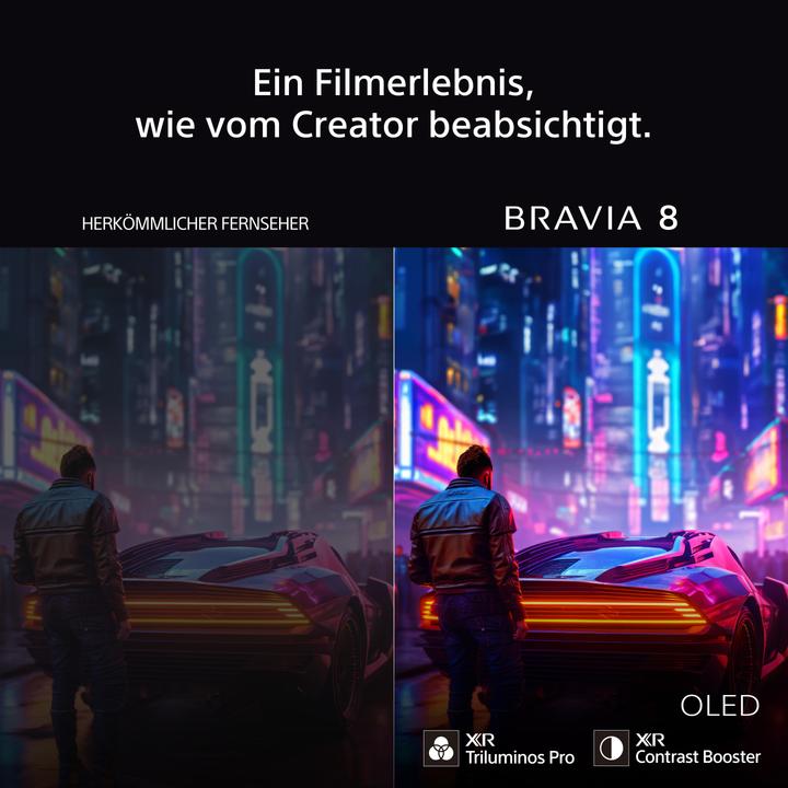 Produktbild Sony FWD-65XR80, 165,1 cm (65"), 3840 x 2160 Pixel, OLED, Smart-TV, WLAN, Schwarz (65", OLED, 4K)