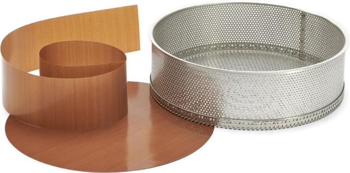 Image du produit de Buyer Moule à Cake En Inox Perforé Fond Amovible 20x6.5cm (20 cm)