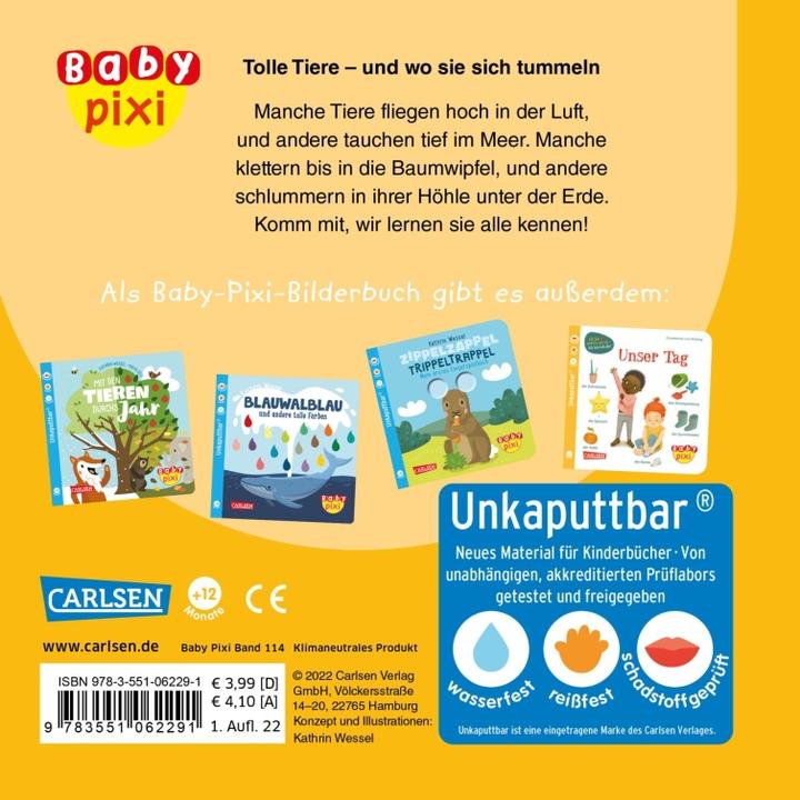 Actual product image Baby Pixi (unbreakable) 114: Great animals (German)