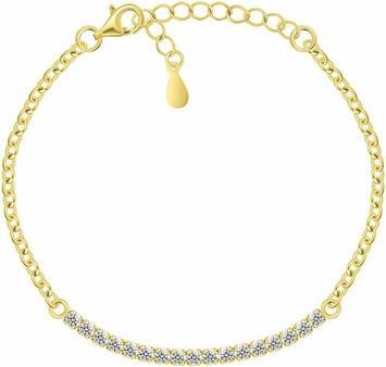 Produktbild Brilio Silver - Beautiful bronze necklace Heart with colored zircons NCL178R