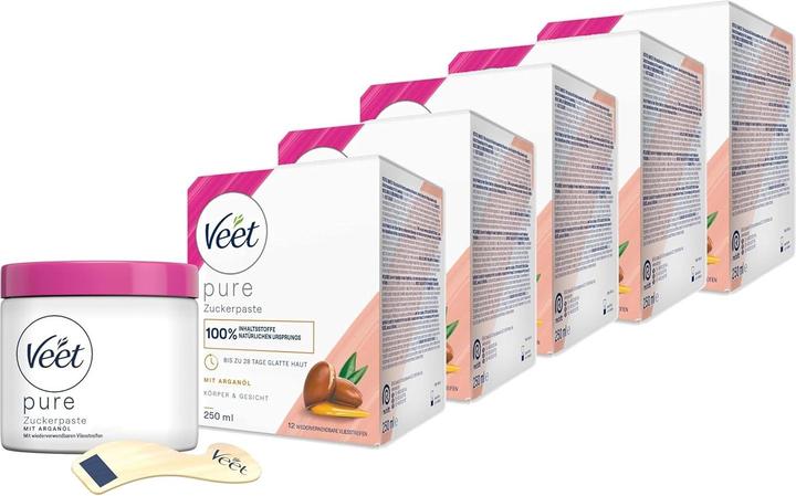 Veet Zuckerpaste mit Arganöl (250 ml, 5 x)